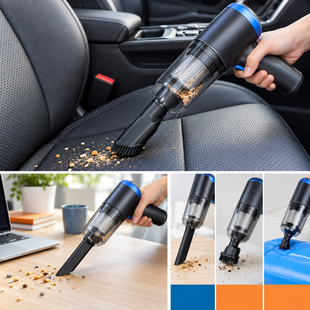 3-in-1 Cordless Mini Vacuum Cleaner