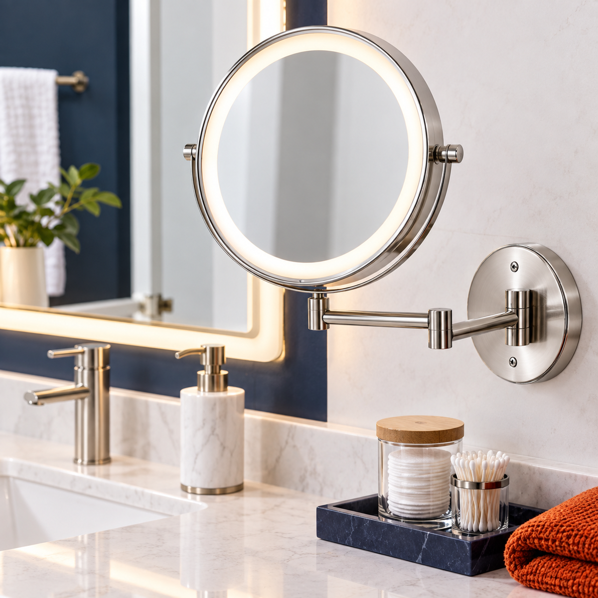 Magnifying mirror lifestyle detail