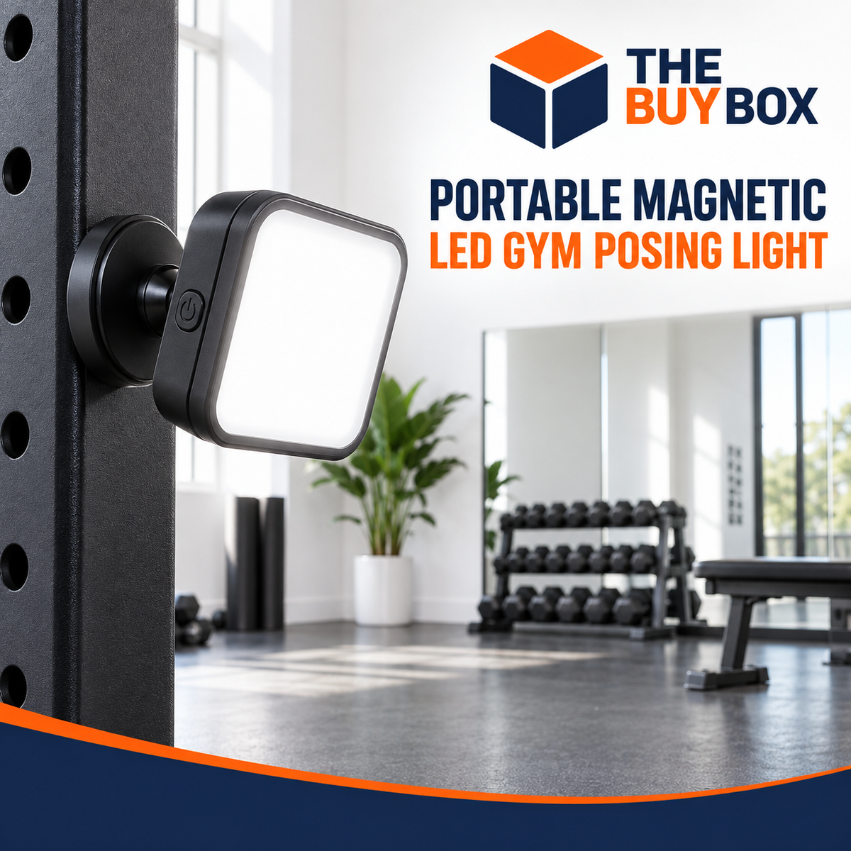 Portable Magnetic LED Gym Posing Light in The Buy Box branded product design