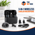 3-in-1 Wireless Lavalier Microphone in The Buy Box branded product design
