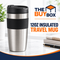 12oz Insulated Travel Mug in The Buy Box branded product design