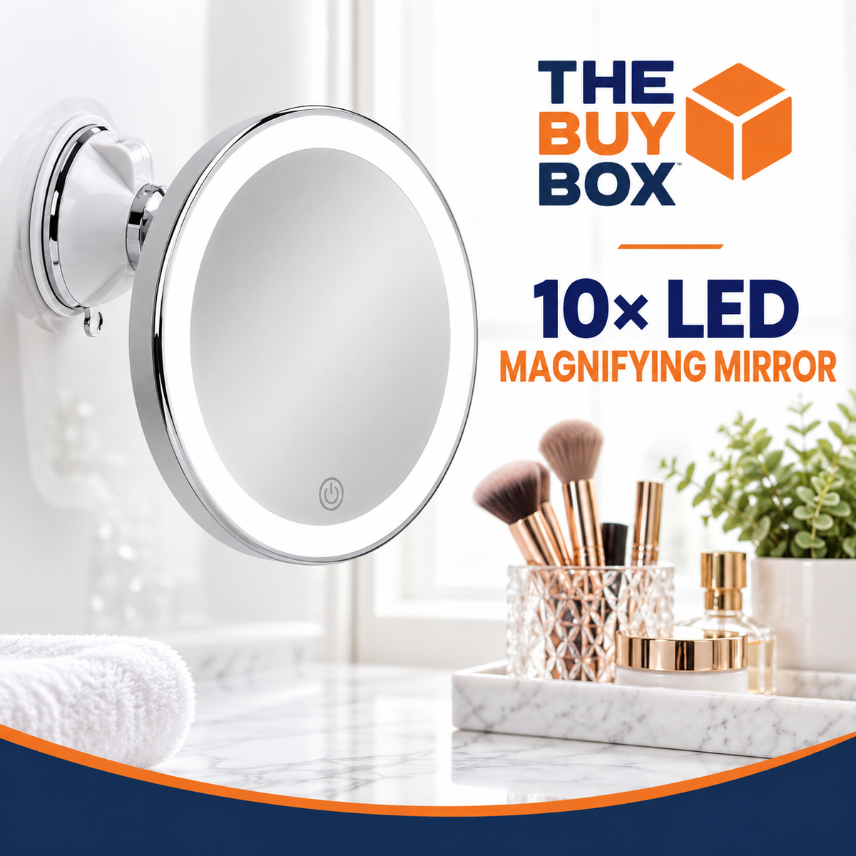 10× LED Magnifying Mirror in The Buy Box branded product design