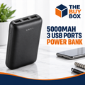 5000mAh 3 USB Ports Power Bank in The Buy Box branded product design