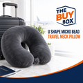 U Shape Micro Bead Travel Neck Pillow in The Buy Box branded product design