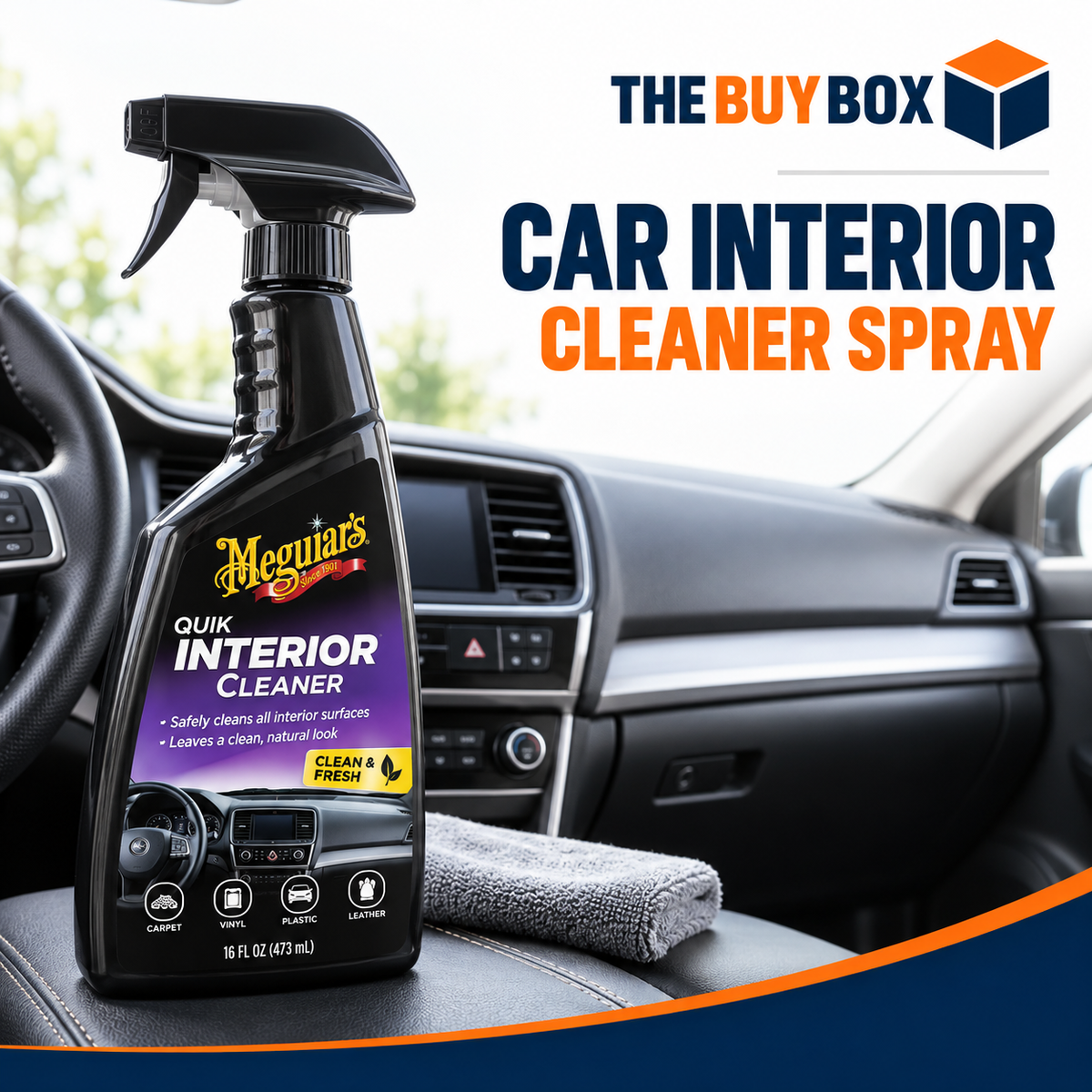 Car Interior Cleaner Spray in The Buy Box branded product design