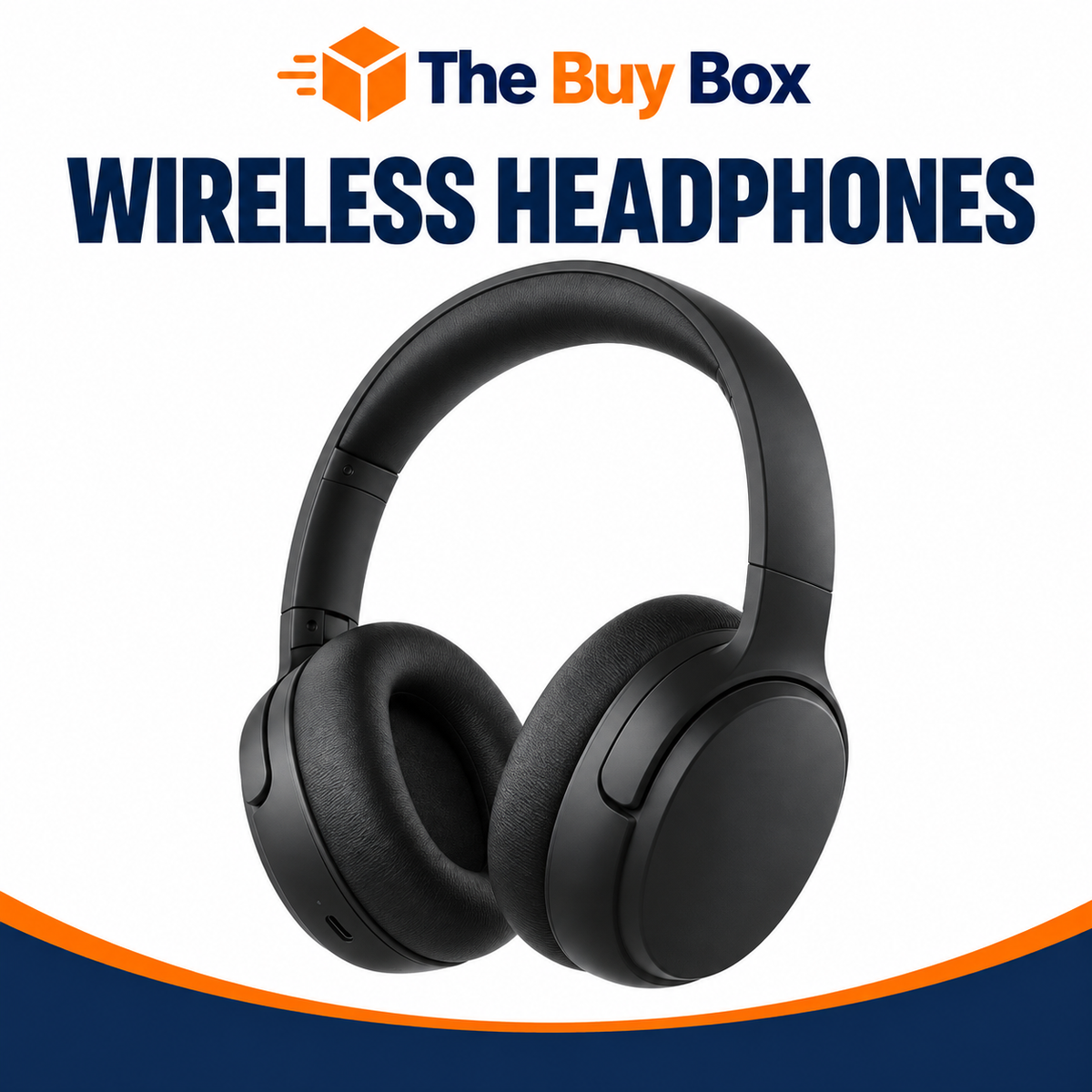 WIRELESS HEADPHONES with third-party branding removed