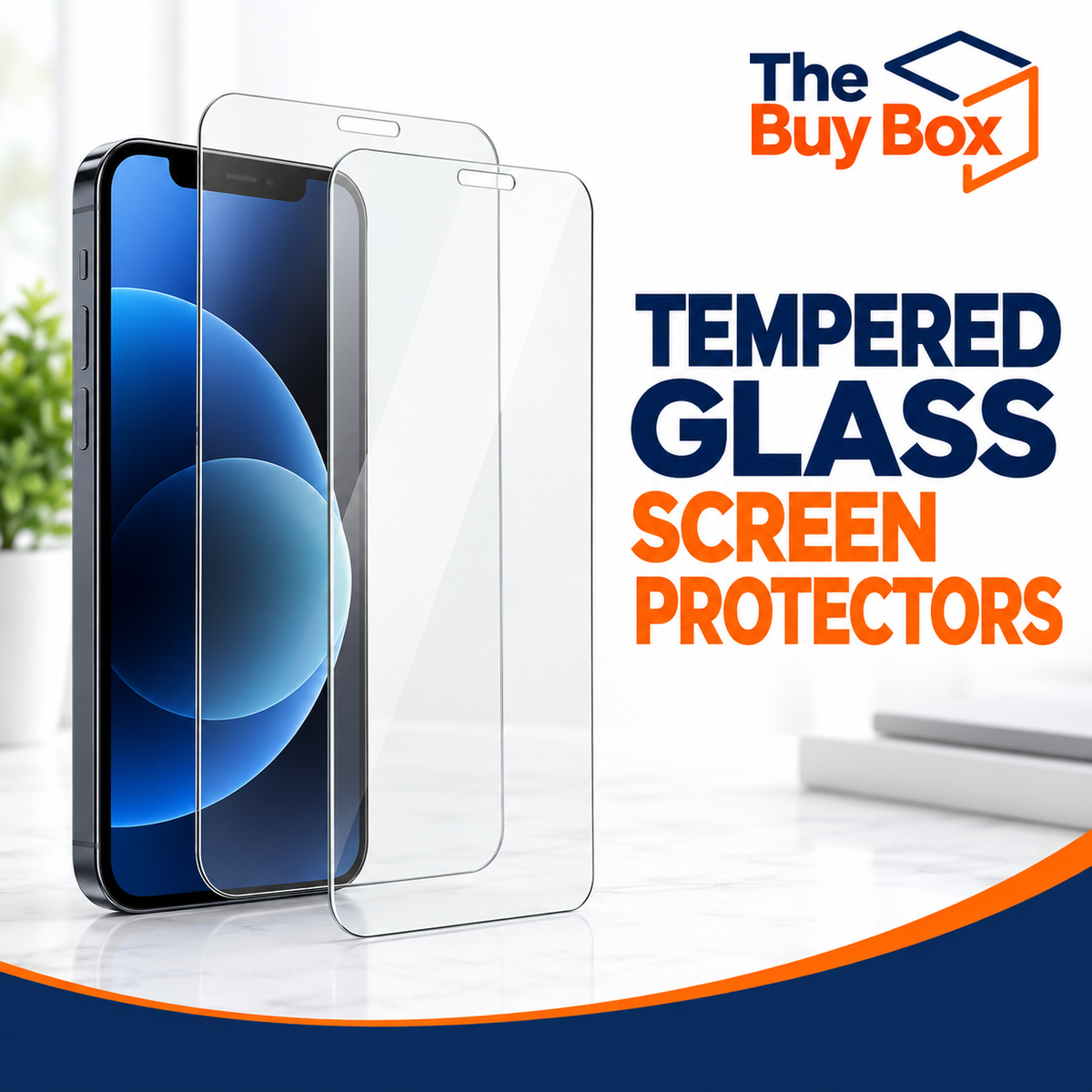 TEMPERED GLASS SCREEN PROTECTORS with third-party branding removed