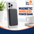 MAGNETIC WIRELESS POWER BANK with third-party branding removed
